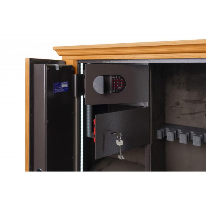 Vitrine blindate pentru arme si munitie, 6 arme - GG.700.E WOOD NG - imagine 2