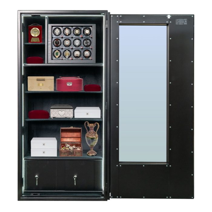 Seif antiefractie cu geam blindat -  GD.840.ET.W GLASS COMBI BLACK - imagine 2