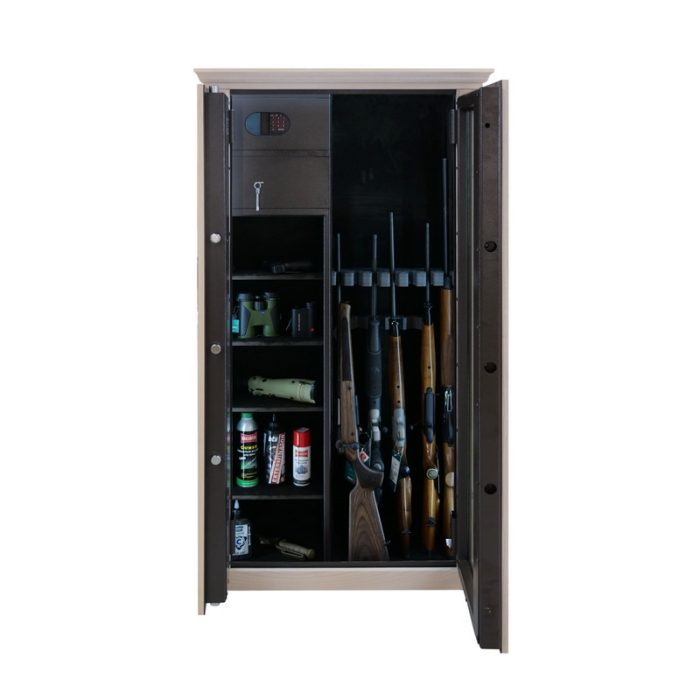Vitrine blindate pentru 7 arme si munitie - GG.700.E LIGHT WOOD - imagine 4