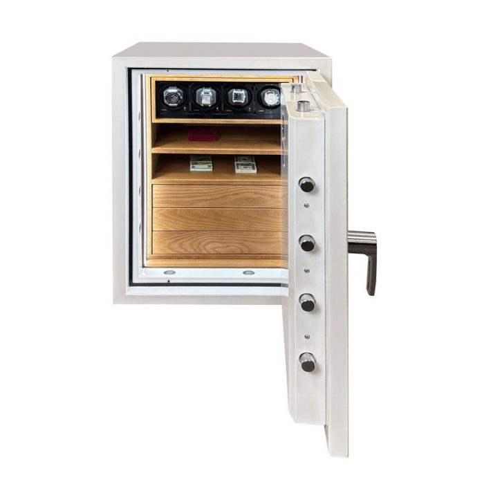 Seif antiefractie Grad III -  CLE III.80.E COMBI WHITE GLOSS WOOD - imagine 3