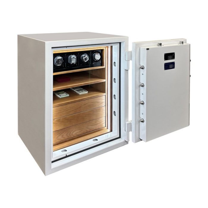 Seif antiefractie Grad III -  CLE III.80.E COMBI WHITE GLOSS WOOD - imagine 4