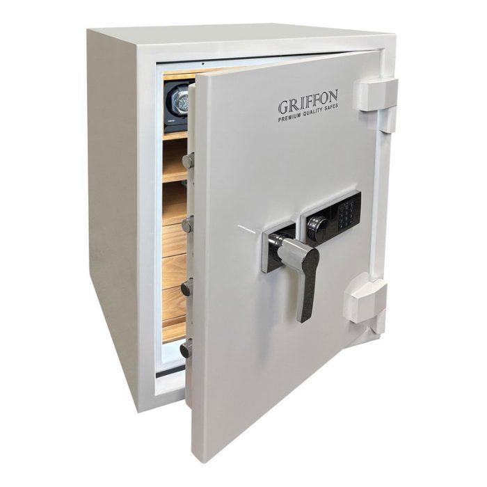 Seif antiefractie Grad III -  CLE III.80.E COMBI WHITE GLOSS WOOD - imagine 9