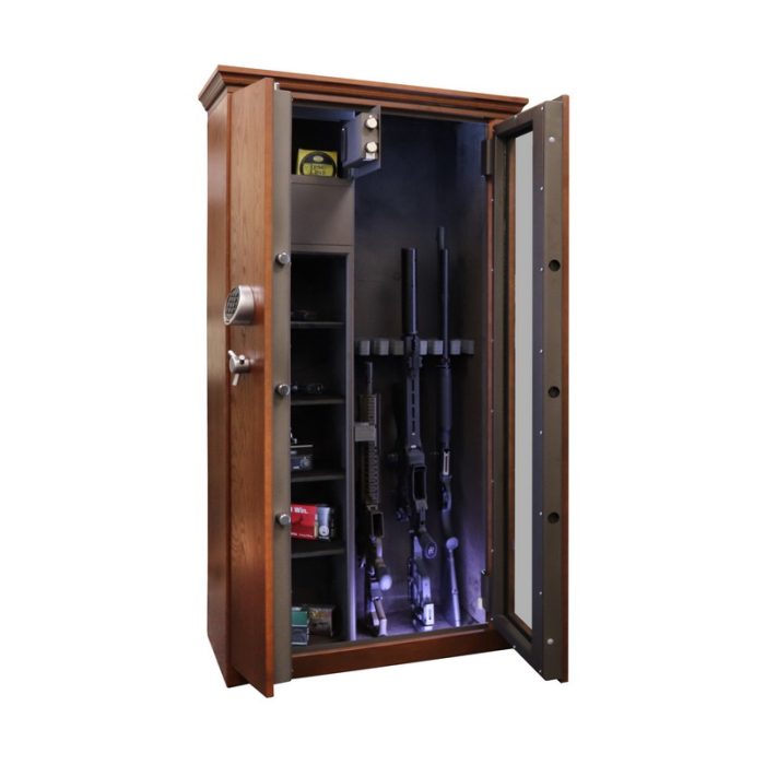 Vitrine blindate pentru arme si munitie, 6 arme - GG.700.E EM WOOD - imagine 3