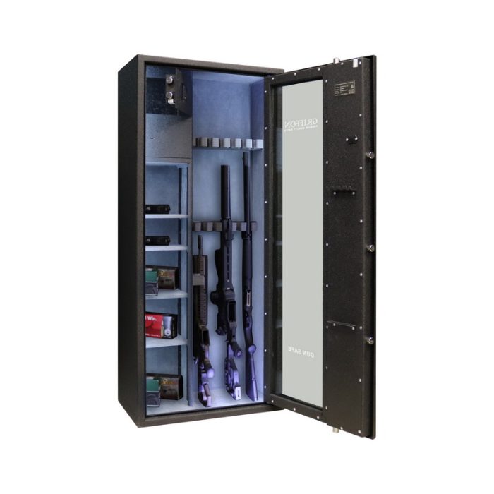 Vitrina blindata pentru arme si munitie, 6 arme - GG.640.E BLACK - imagine 4