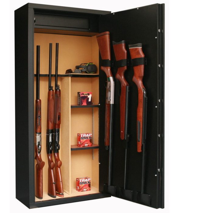 Dulap pentru arme SD XIV 14 arme, usa blindata si incuietoare cu cheie