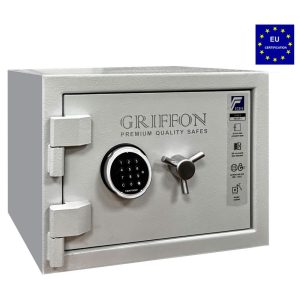 Seif antifoc si antiefractie CLE III.37.E GREY LEFT SIDE gri deschis