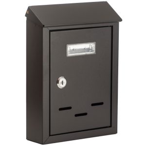 Cutie postala de exterior neagra Planet Safe LB-313SS