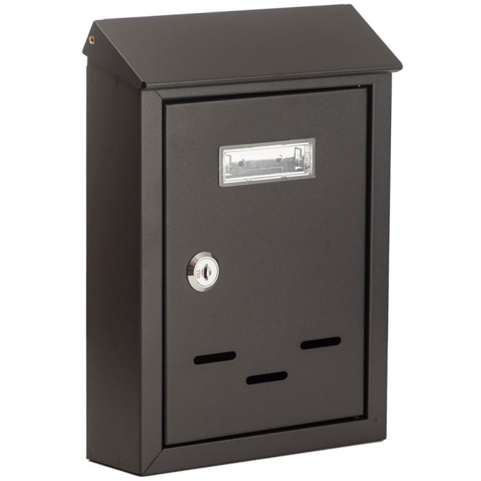 Cutie postala de exterior neagra Planet Safe LB-313SS
