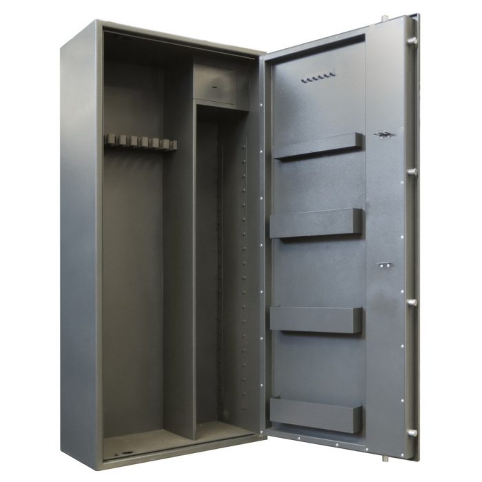 Interior dulap pentru arme GD.700.E.T cu rafturi si caseta blocabila