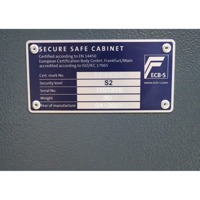 Seif antiefractie, certificare S2 EN 14450 - HL.25.K - imagine 9