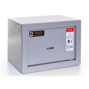 Seif mobilier L 16K cu incuietoare mecanica si bolturi cromate